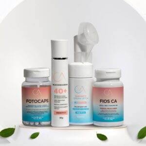 Kit Skincare + Fios CA + FOTOCAPS - Rejuvenescedor 40+